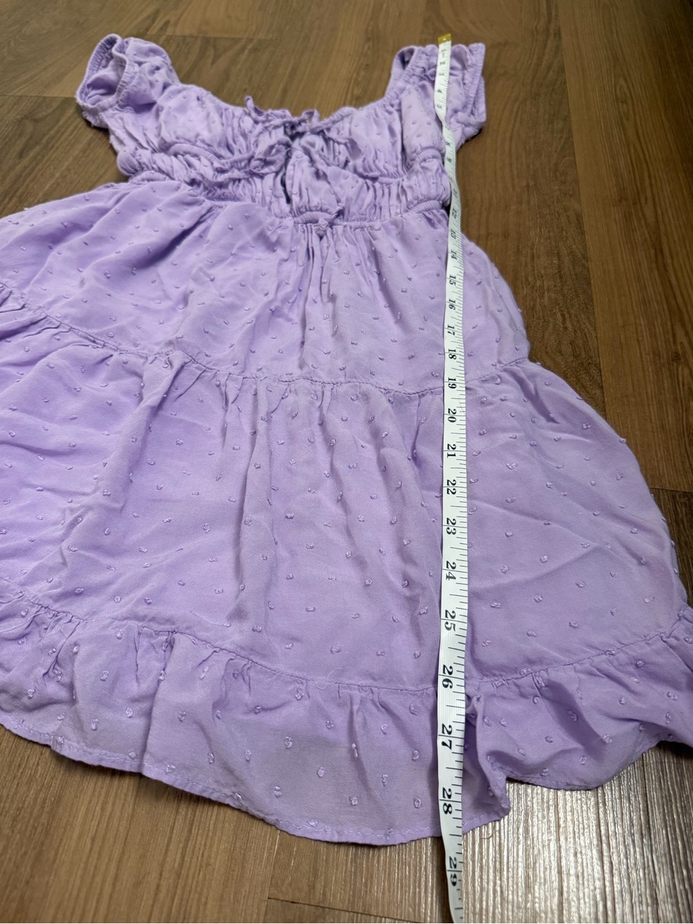 Aeropostale Lavender Polka Dot Babydoll Mini Dress - Picture 10 of 10